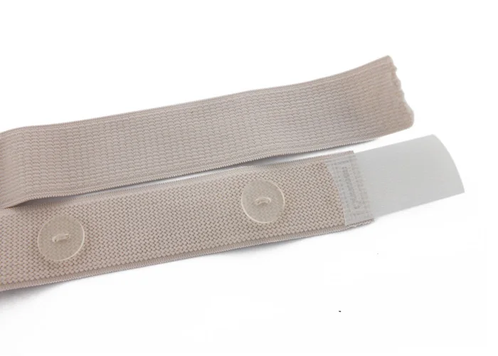 Custom Size Sewing Band Elastic Adjustable Knitted Button Hole Elastic Band For Medical Use