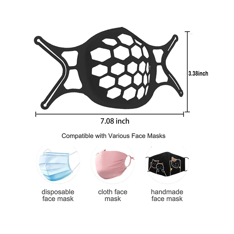 
 3D внутренний держатель для маски, вставной кронштейн для фиксации и защиты от тумана  