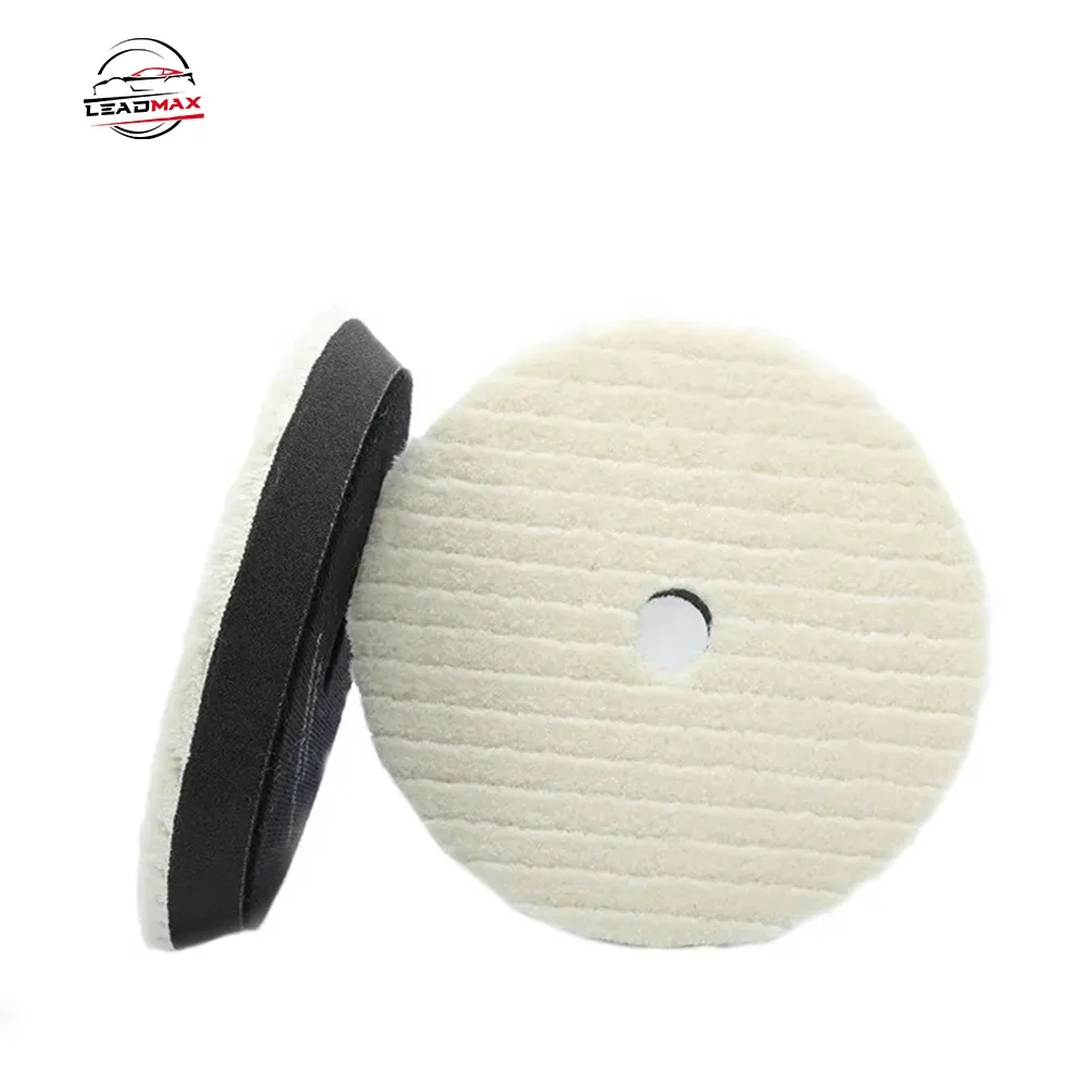 Car Shield Polishing Wool Pad 125-180mm Wool Felt Polishing Pad For Da Polisher