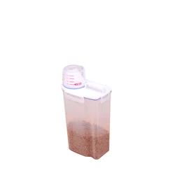 2 in 1 cat dog pet food container storage and measuring cup