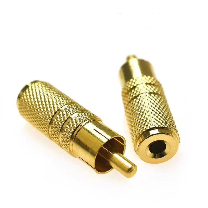 RCA Male Plug & RCA Female Jack Adapter Connectors for Audio & Video Cable for Speaker Amplifier Plugs