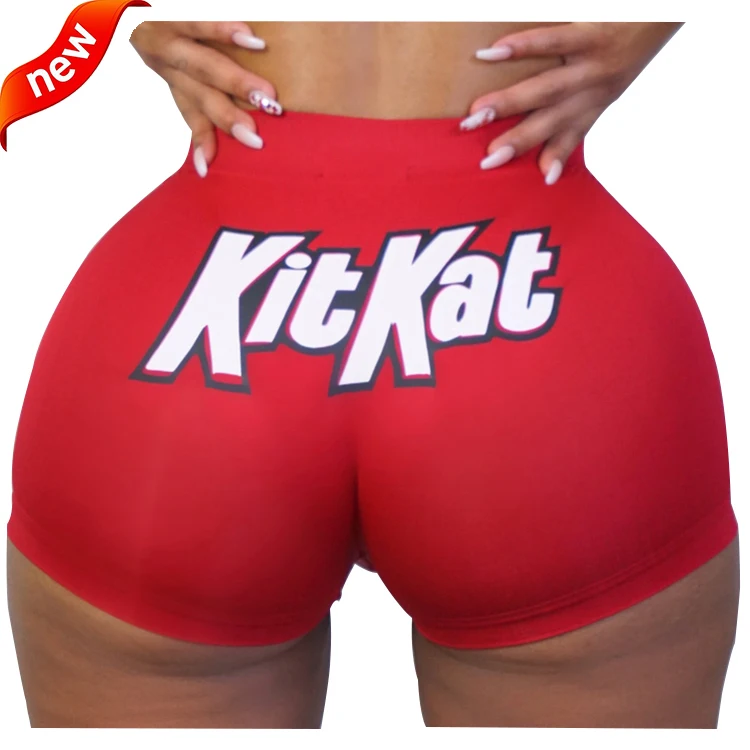 Wholesale boutique high waisted women casual shorts seamless summer biker shorts women