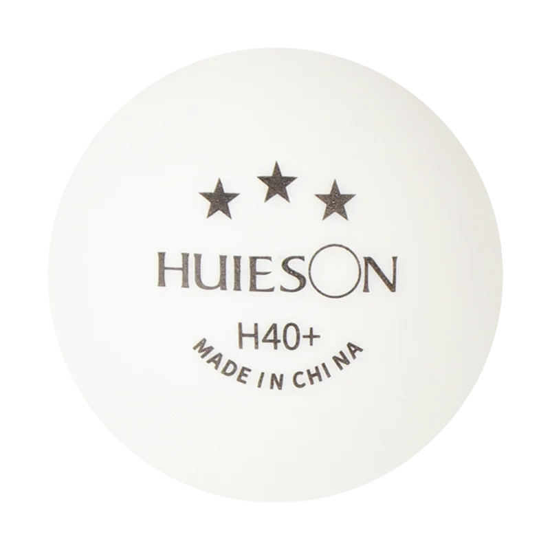 
HUIESON OEM 3 Star H Table Tennis Ball High Quality Custom Logo 40 Plastic Materials ABS New White 