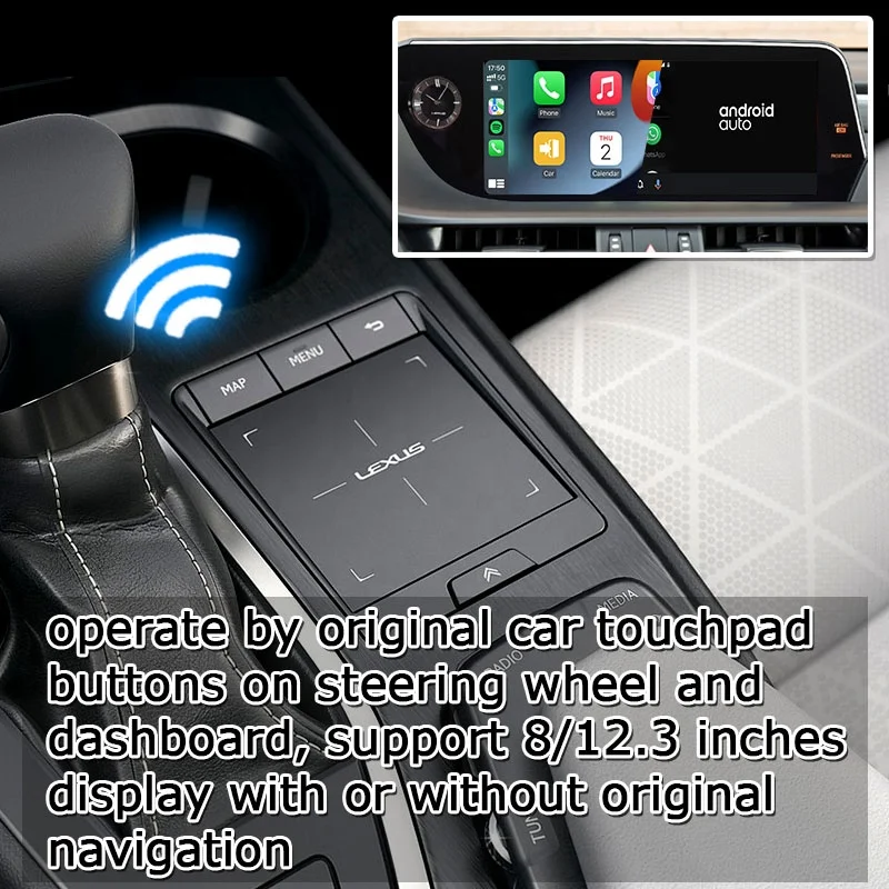 Android wireless CP AA interface box video interface for Lexus ES300h ES250 ES350 2018- with wireless auto by Lsailt
