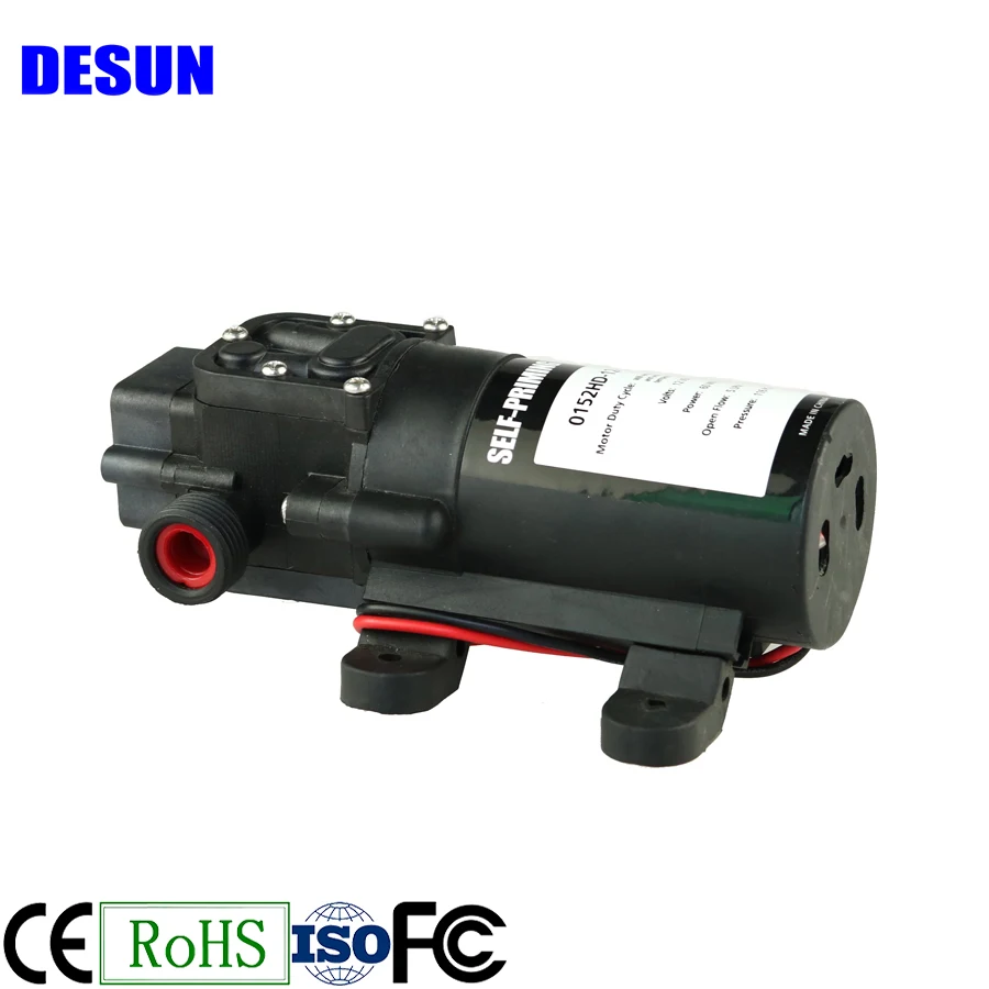12V 60W 5 lpm  high pressure Agricultural Electric Water Pump Diaphragm Water Pump Mini Booster Pump for Misting System  Sprayin