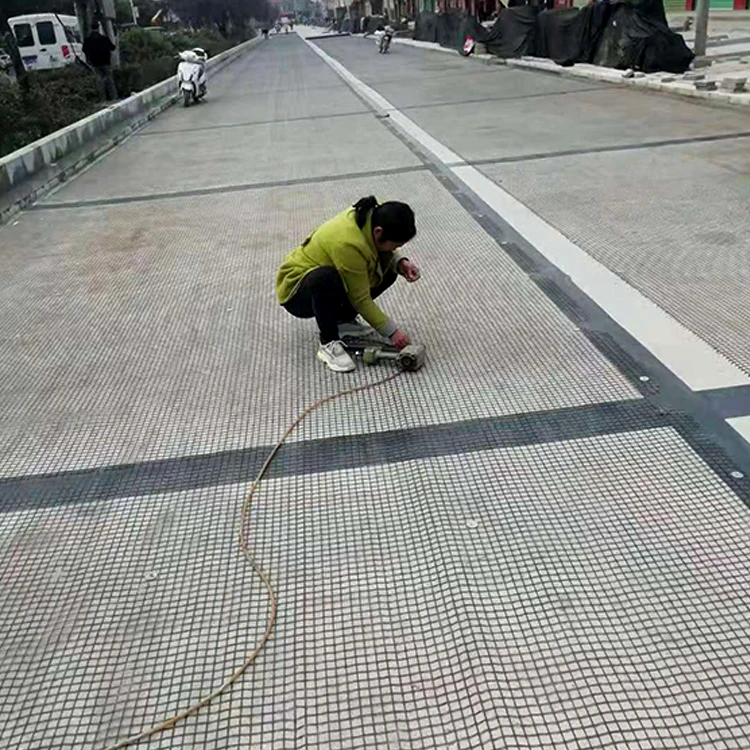 Carbon Basalt Fiberglass Geogrid Mesh Biaxial Triaxial Geogrid Roll Prices