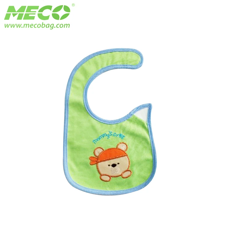 Hot Quality Embroidery Recyclable Cheap Baby Bibs,  Custom 100% Cotton Baby Bib