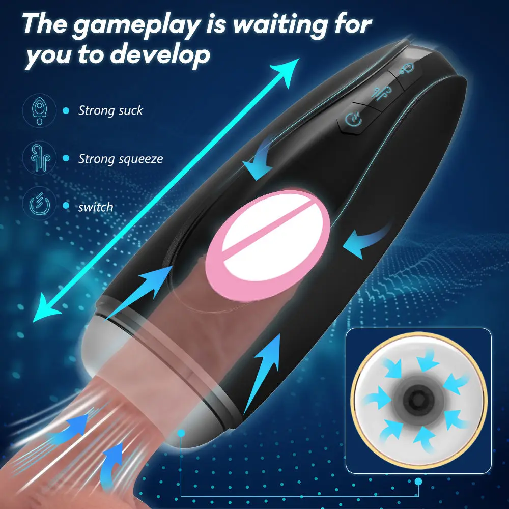 S-HANDE 9 frequency automatic male masturbator cup men masturbation toys adult  sex toys for men masturbating machine