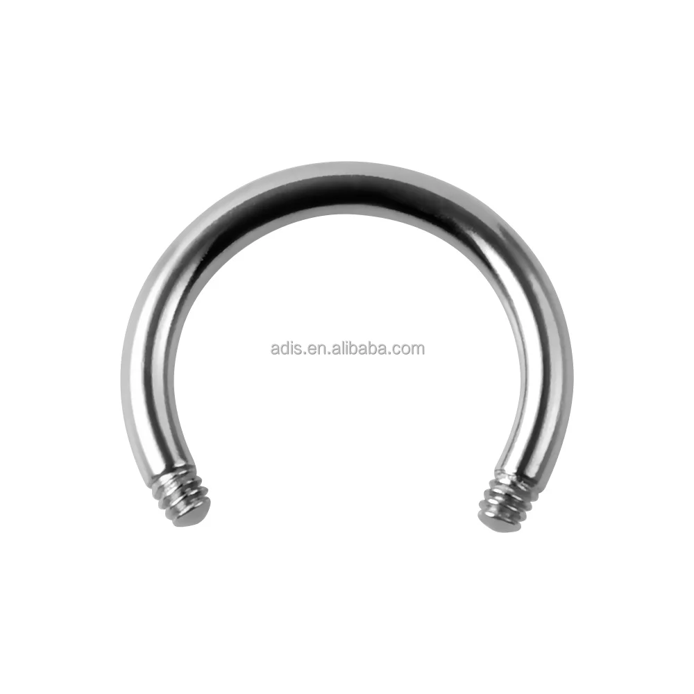 Piercing Jewelry Hoof Ring Bcr Lip Nasal Ear Stud Tongue Navel Stud Nose Ring Stud Curved Horsehoe Bar