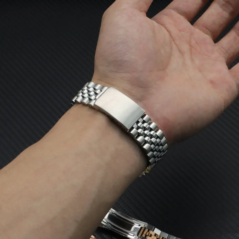 Luxury 316L Stainless Steel Band  20mm 21mm 22mm  Metal Strap Water Ghost Replacement  Accessories For Rolex watch band