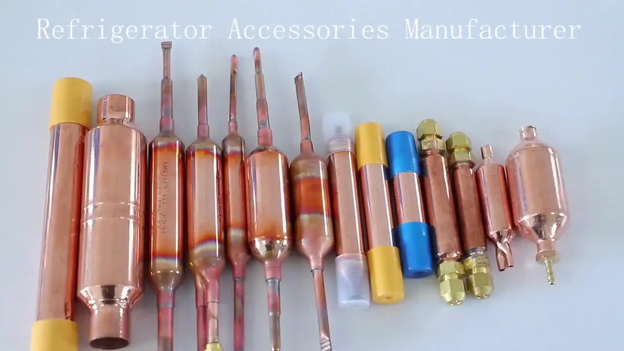 Customized 15g/20g/30g/40g/50g High Quality Refrigerator Copper Freezer Fridge Filter Drier Dryer