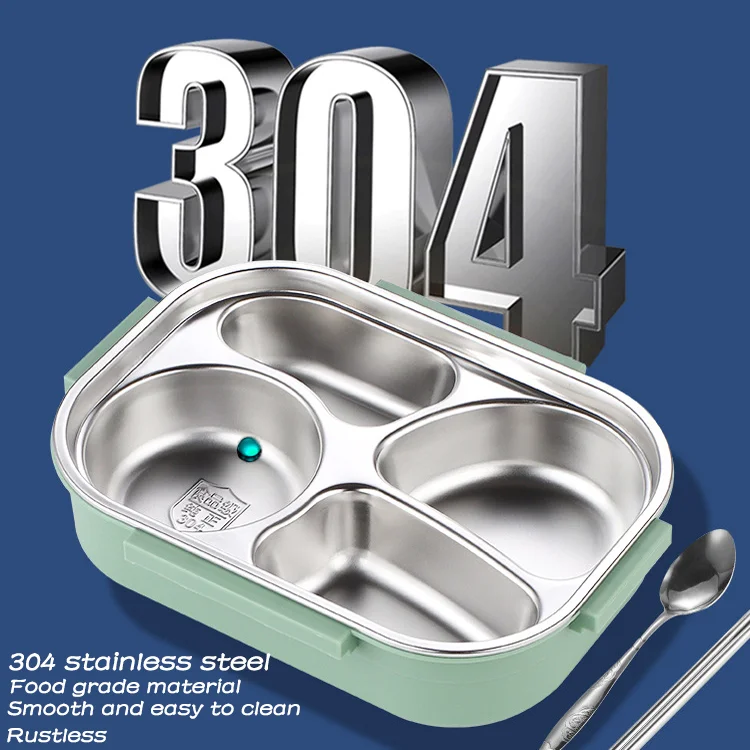 Customizable 4 Compartments Meal Lunch Box Enfant For Children