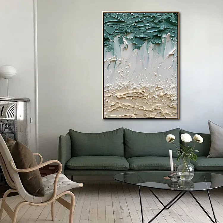 Manufacturers wholesale modern decorative painting handmade oil painting Nordic abstract painting hotel lobby