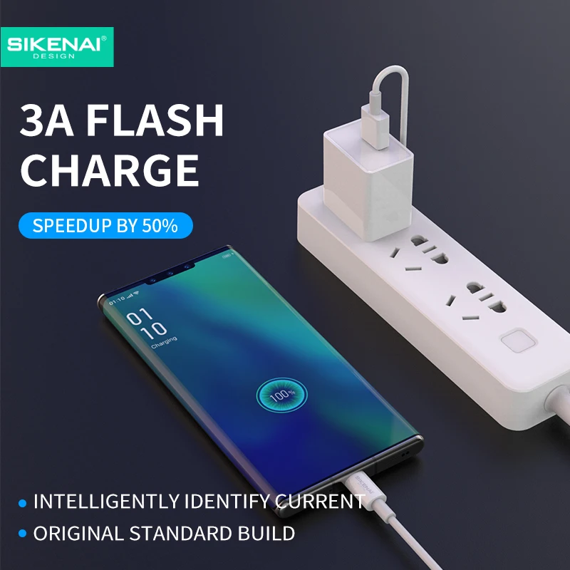 Sikenai 3A Быстрый зарядный кабель для передачи данных Usb зарядного устройства iphone 6 7 8 11 x xs xr зарядное устройство