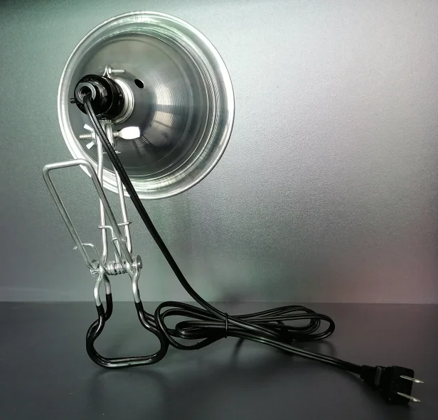 Heavy Duty Clip/Clamp Lamp Light with Aluminum Reflector Shade