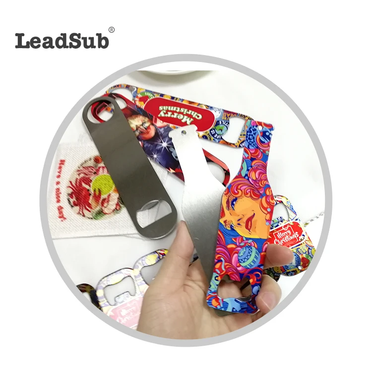  Leadsub новинка высокое качество индивидуальная Сублимация нержавеющая сталь открывалка для бутылок hpolder