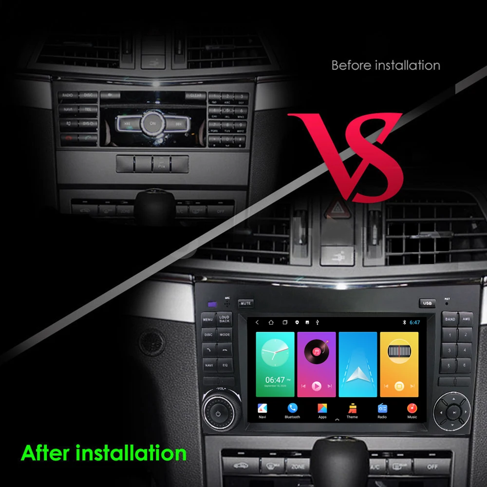 2 Din Car Multimedia Player Android 13 Gps Autoradio For Mercedes Benz B W245 B150 B160 B170 B180 B200 B55 2005-2011