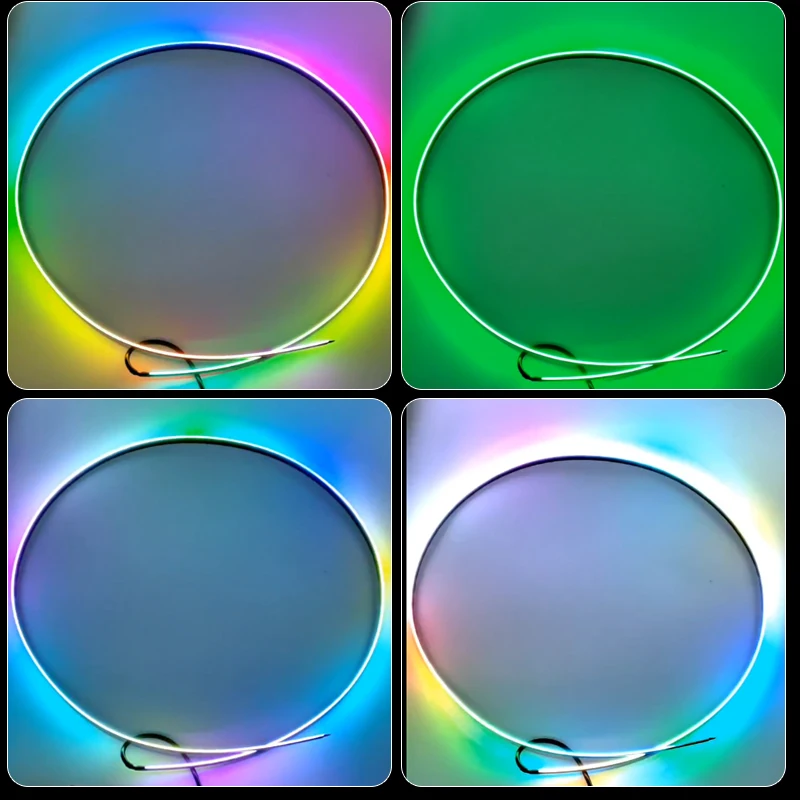 HAIZG Newest Car interior decorative led strip light 110 cm RGB Symphony App remote control USB automobile atmosphere light