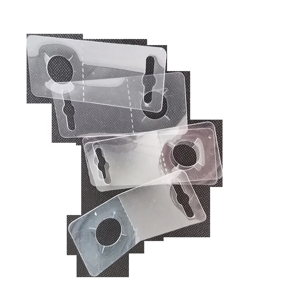 Transparent PVC Plastic Bottle Neck Hang Tabs