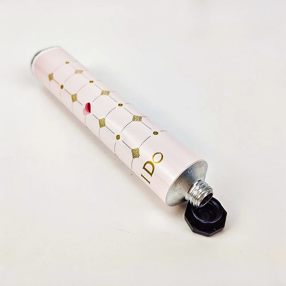 Cylinder Shaped Pure Aluminium Material Cosmetic Round Tube In 30ml 40ml 50ml 75ml 90ml For Hand Cream Tube Face Cream