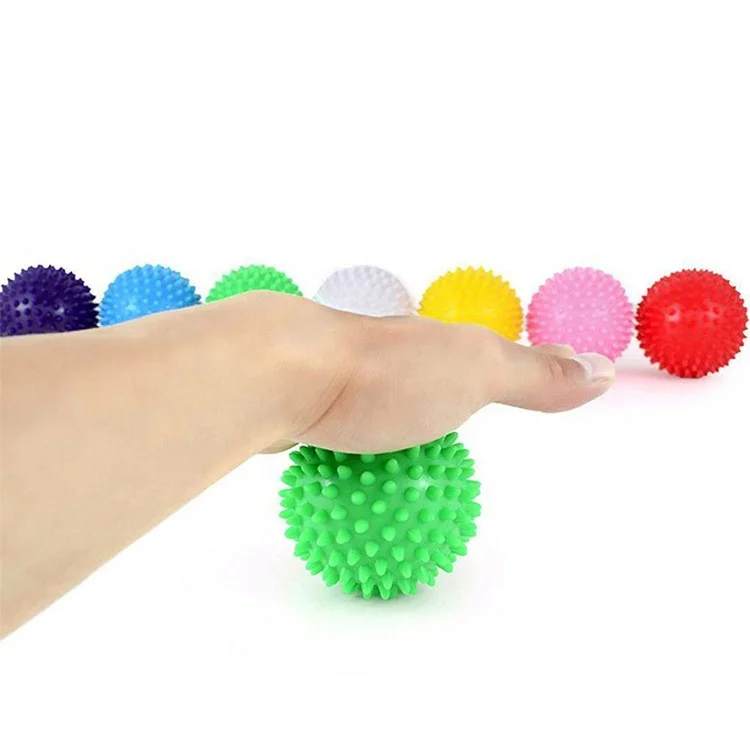 
Amazon Multiple Colors Fitness Soft Silicone Spiky Foot Roller Massage Ball 