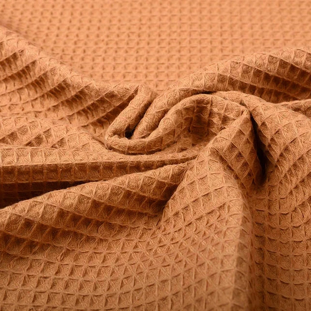 cotton waffle fabric cotton waffle for bathrobes waffle weave fabric
