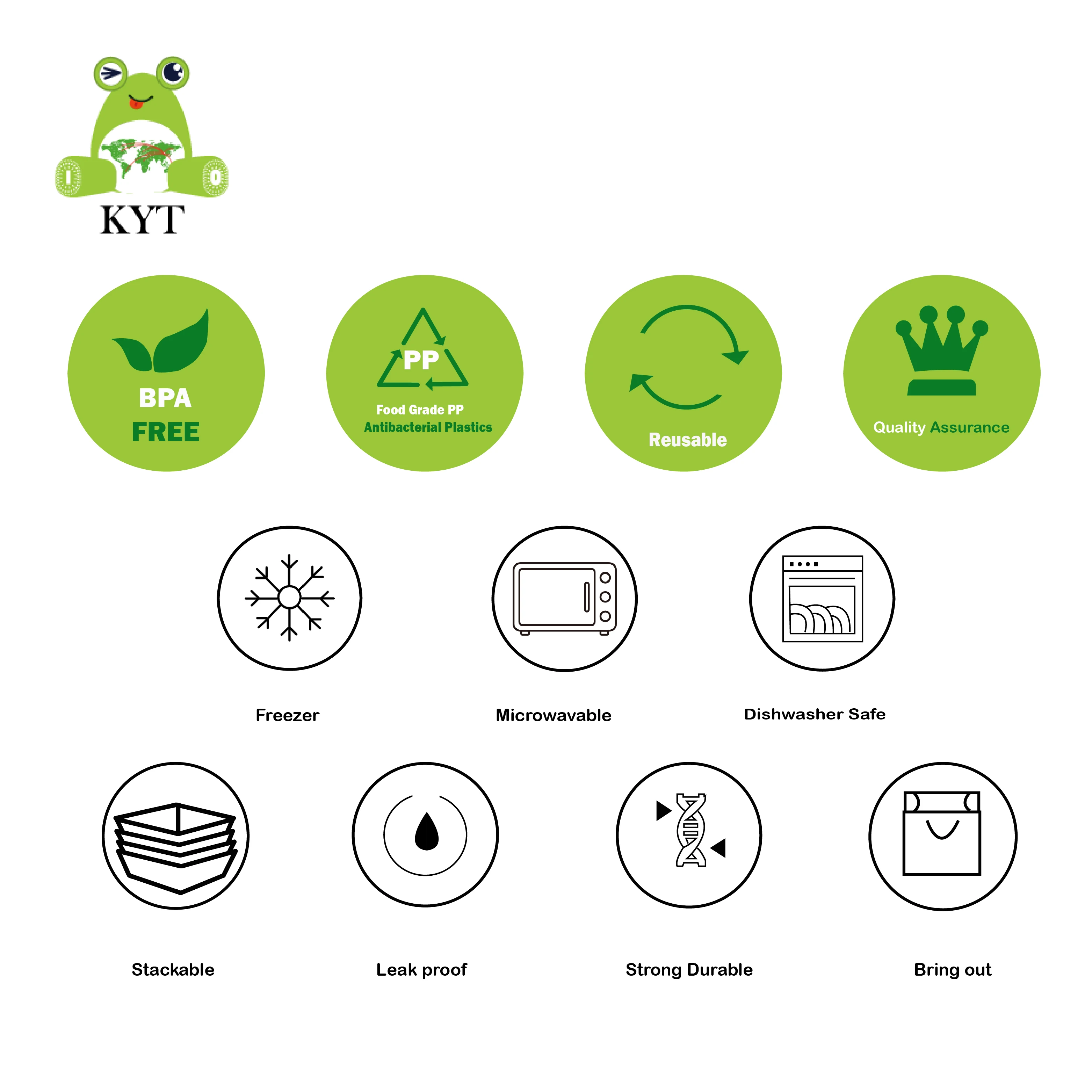 650ml square Take Away Clear Microwave PP Plastic Bento Salad Food Disposable Lunch Box With lids food grade take out container