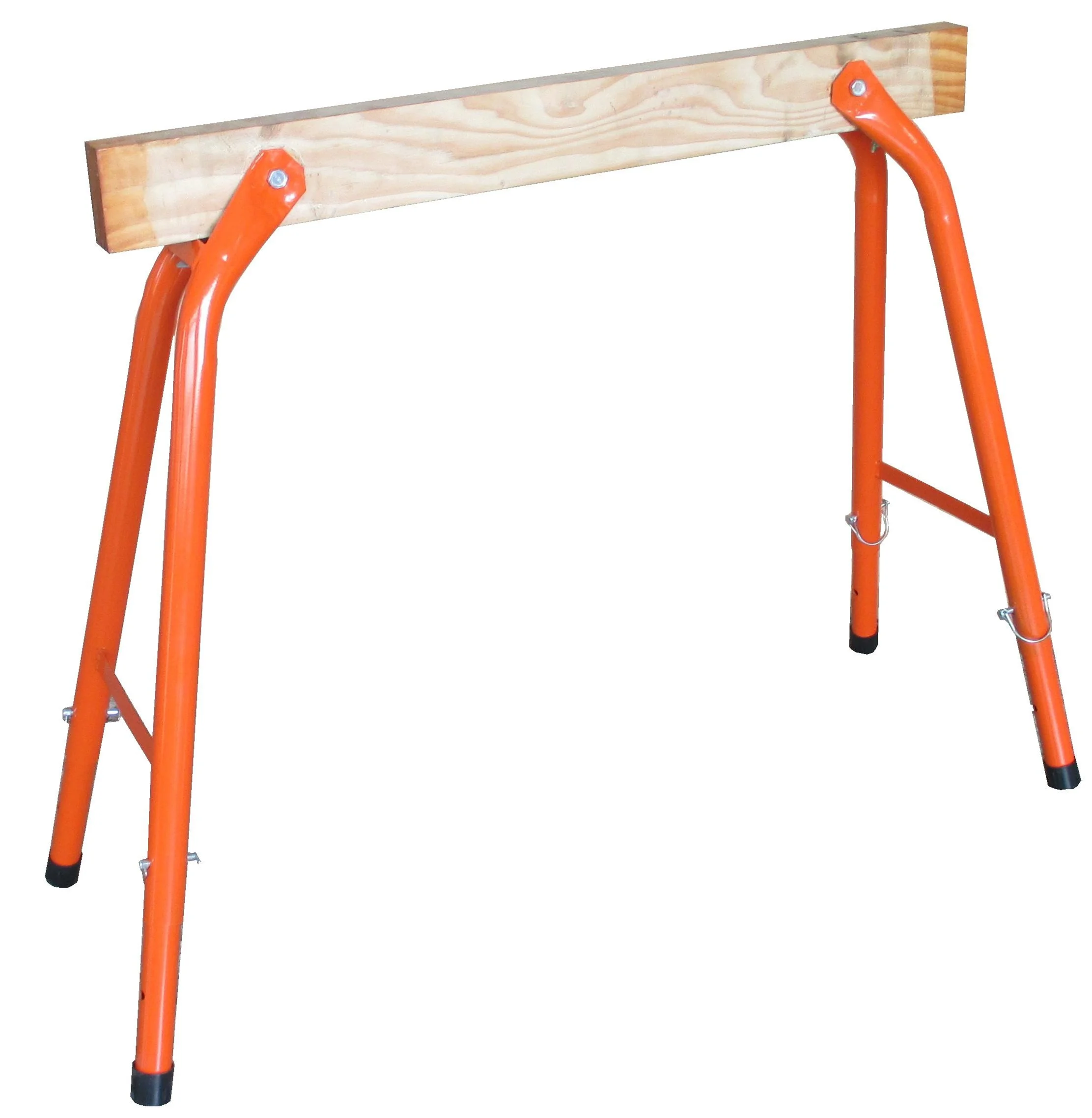 DX-2040 Adjustable steel bow set 2 pcs, Tall Metal saw horse trestles Steel wood platform Wood bench for sawing wood