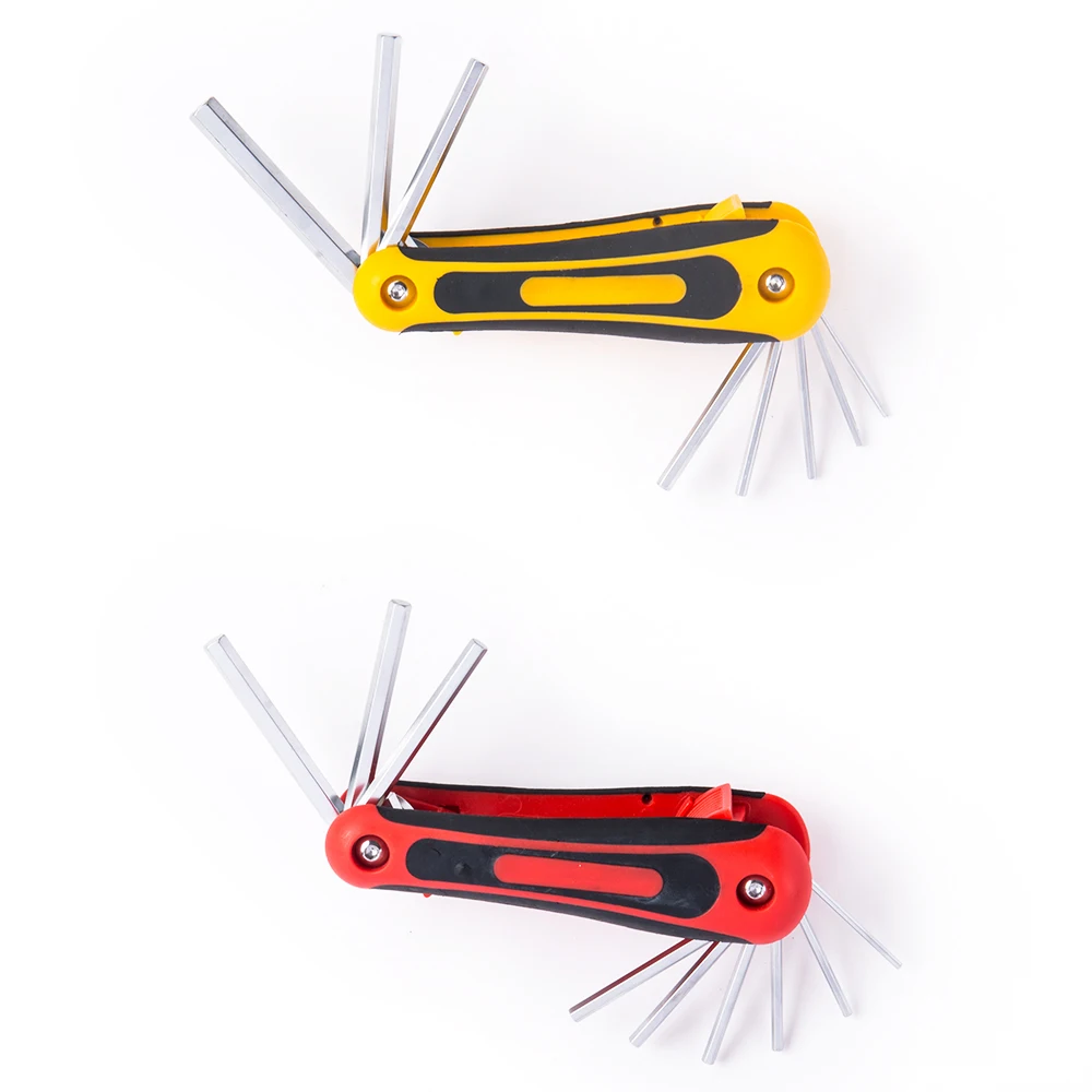 Набор ручных инструментов для ремонта велосипедов, комплект гаечных ключей с шестигранным и шестигранным хвостовиком метрических и метрических размеров SAE, 2 комплекта