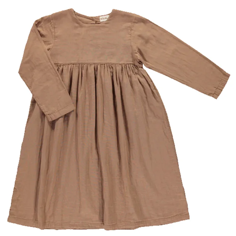 newborn cotton dress toddler dress spring and autumn baby party long sleeved round neck baby gauze dress