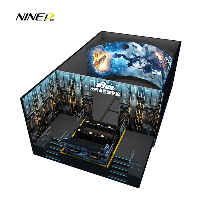 Realistic 3D Naked-Eye Roller Coaster 8D Cinema Motion System Portable Orbit Cinema