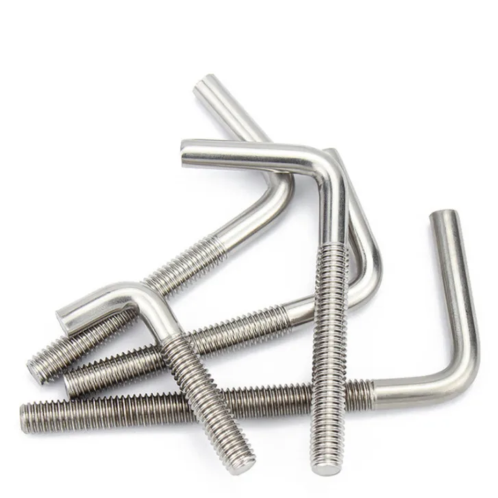 Stainless Steel L Bolt 304 316 J Bolt J Hook Bolt 6mm M24 Standard In Door & Windows Hinges For Roofing