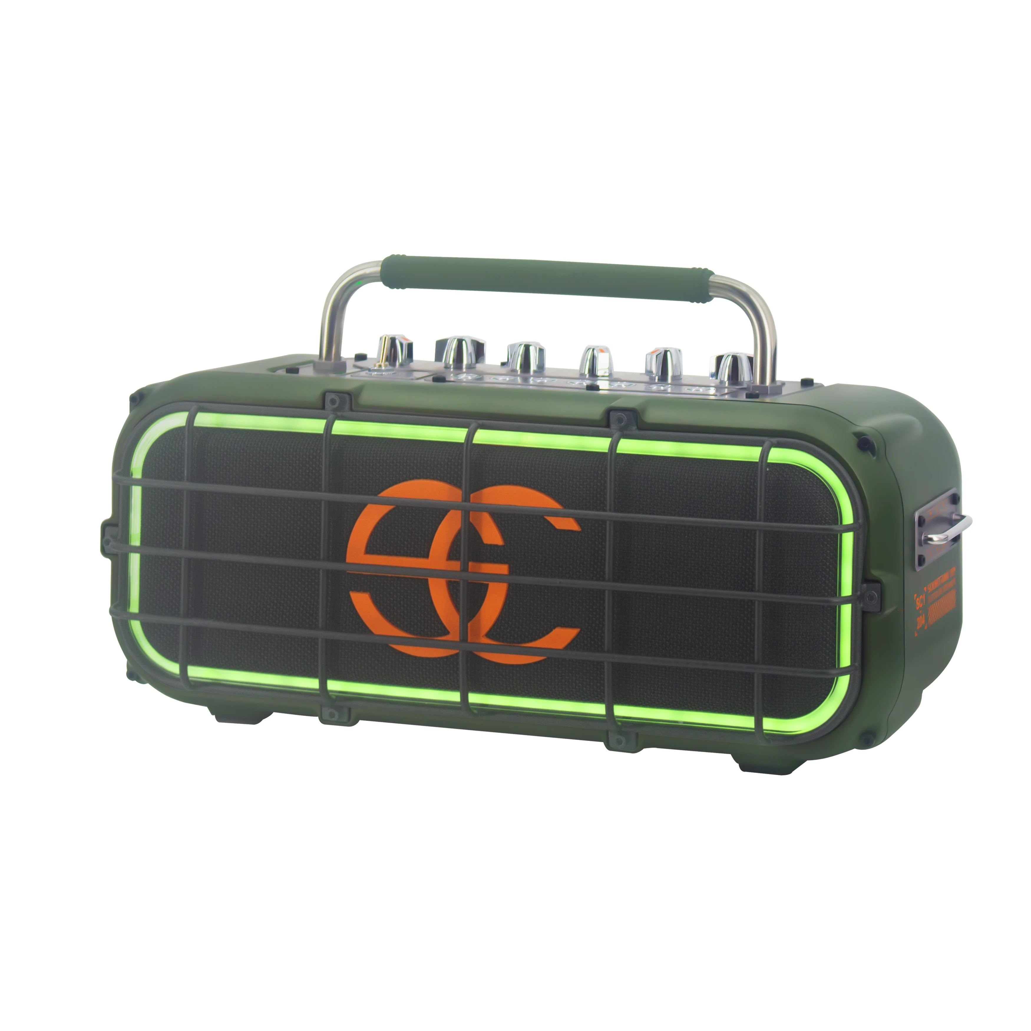 Bluetooth Portable Speaker with Professional Iron Speaker with USB 150W Colorful  Powered Speaker with 18.5/4500mAh Battery