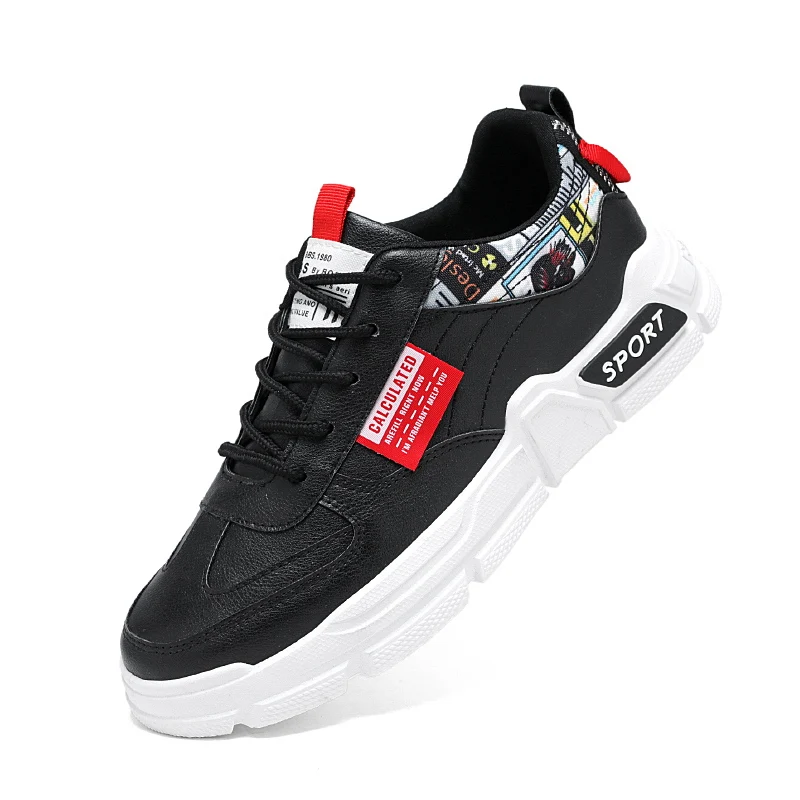 Factory Direct Sales Material Pu Leather Classic Mens Sport Casual Shoes