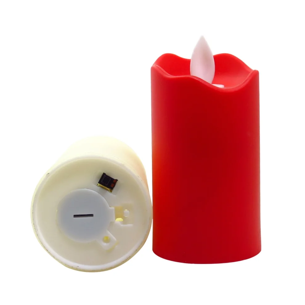 Dancing Flame Battery Operated Flickering Electric Flameless LED votive Pillar Candles