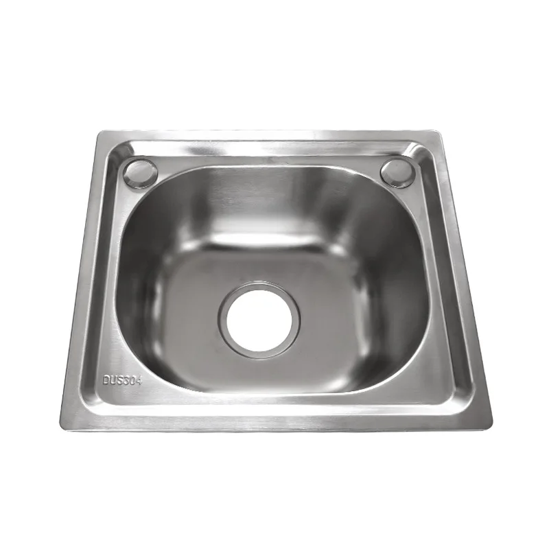 Domestic stainless steel square sink  single kitchen sink to wash vegetables rice and bowl  flume balcony wash basin wholesale