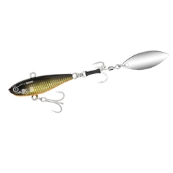 TSURINOYA Metal Spinner Bait Fishing Lure 24g 43mm TA Spoon Jig Head VIB Saltwater Sinking Seabass Mackerel Hard Bait