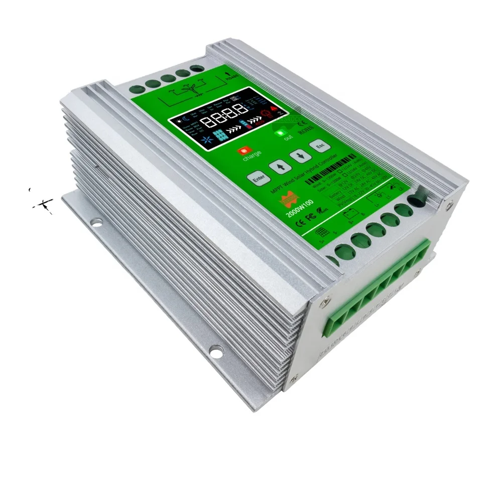 Лидер продаж Deluxe 2400 Вт 48 В Wi-Fi MPPT для солнечной энергии ветровой гибридный контроллер заряда