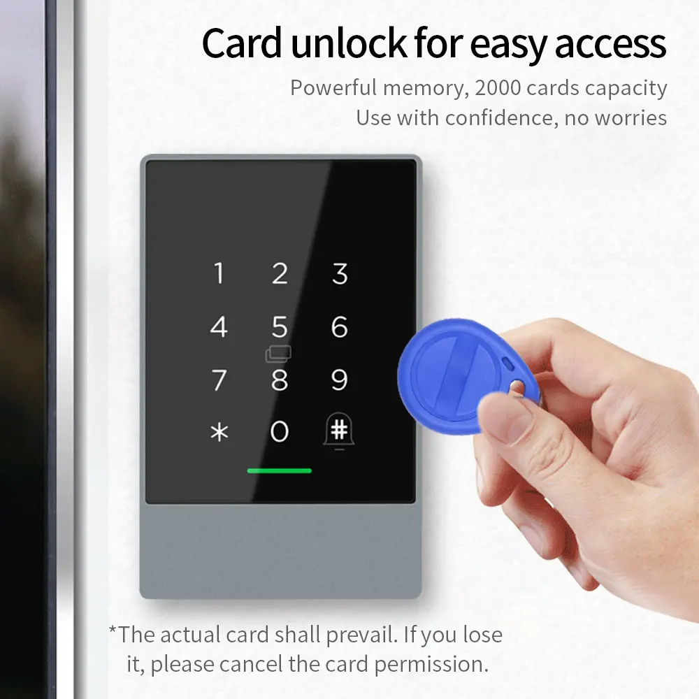K3F IP67 Waterproof Fingerprint RFID Door Controller App Remote Control Keypad Password Card blue tooth 13.56Mhz Access Reader