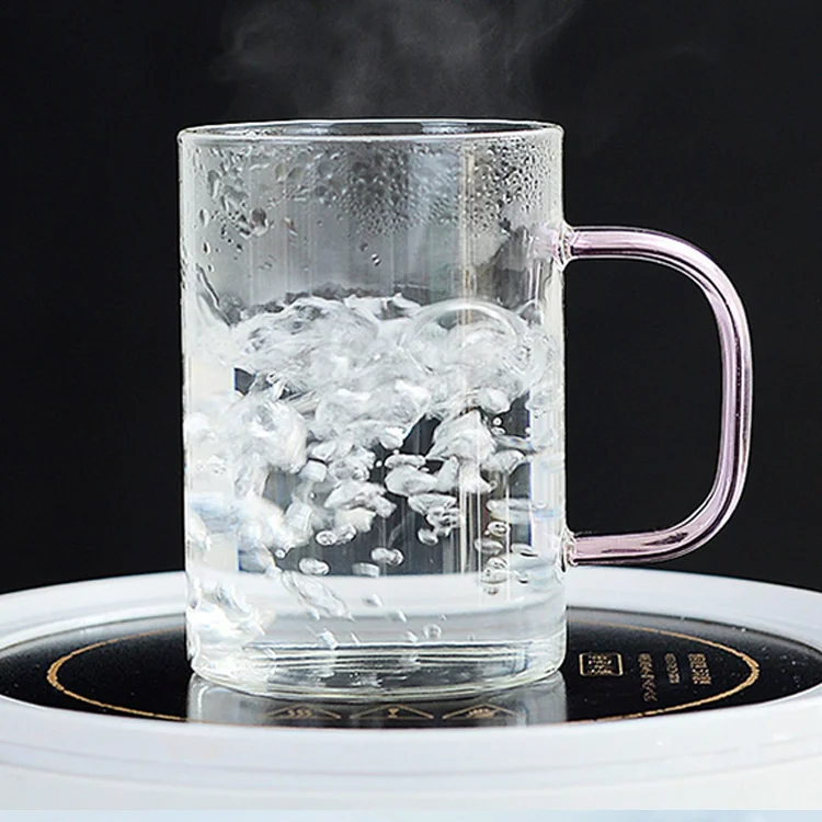 Harmony Hot Selling Chinese Style High Borosilicate Glass Heat-Resistant Flower Tea Cups Glass Coffee Cup
