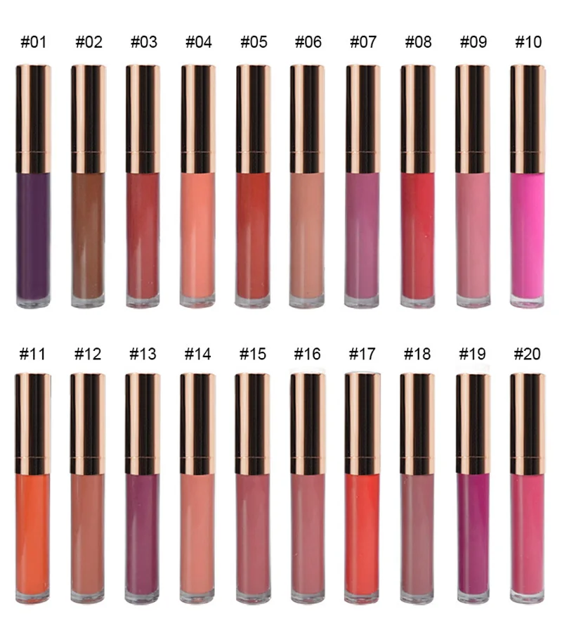 
40 color Lip gloss matte waterproof non-stick cup spot lip glaze private label matte liquid lipstick 