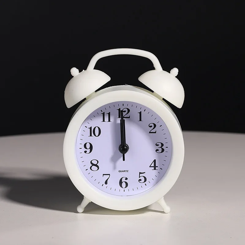 Creative bedside small alarm clock desktop decoration silent pointer desktop multifunctional alarm clock