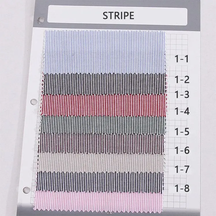 Customized Breathable 100% Cotton Flannel Brushed Stripe Yarn-dyed Shirting
