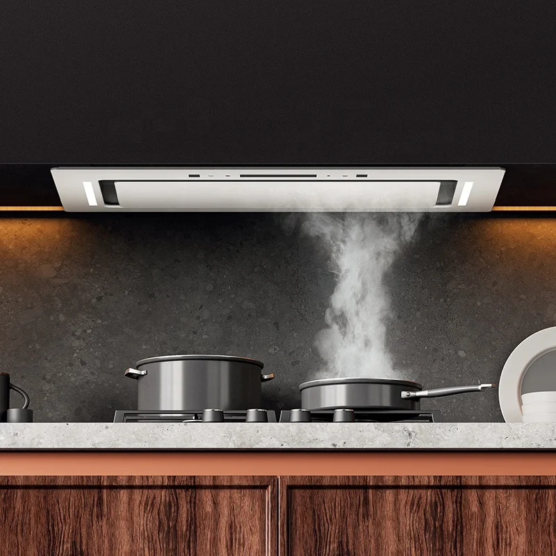 Controller Chimney Kitchen Commercial Under Cabinet Deep Drawn Kitchen Exhaust Smoke  Small  Parts Built-in Range Hood