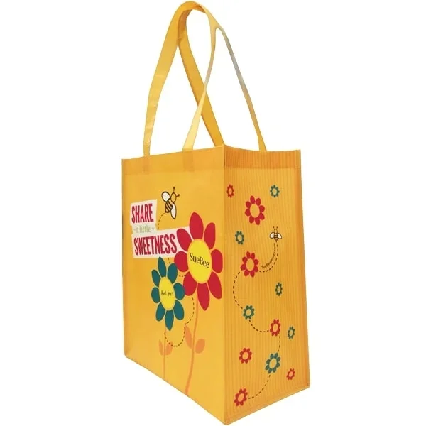 High quality custom design Large Non Woven Tote Bags, 15.7' Rainbow Reusable Shopping Bags for Groceries/