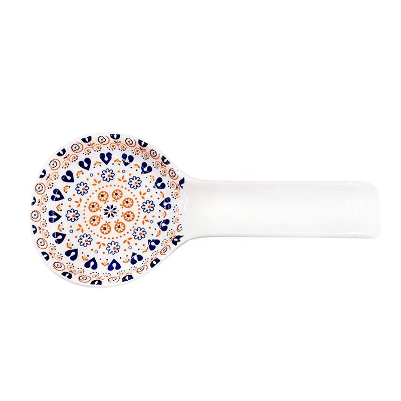 Ceramic Coffee Cooking Spoon Holder Multi-function Kitchen Utensil Rest