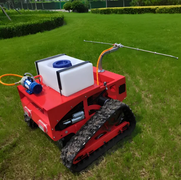 Fully automatic self propelled crawler lawn mower remote control robot zero turn lawn mowers for grass cutting