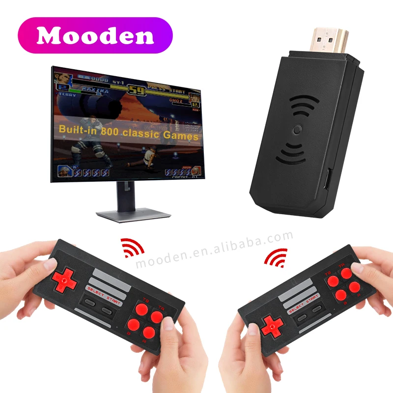 D600 U BOX Game Stick  Video Game Consoles Built-in 800 Retro Classic Game Console For Nes