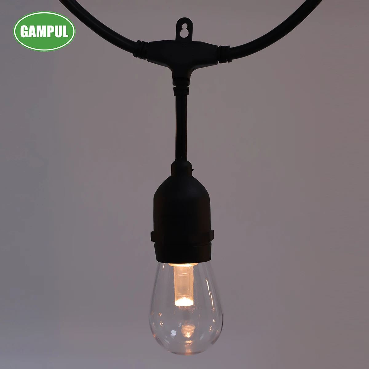  36 FT Indoor Outdoor Waterproof Linkable S14 Plastic Led Bulb String Light for Holiday lighting