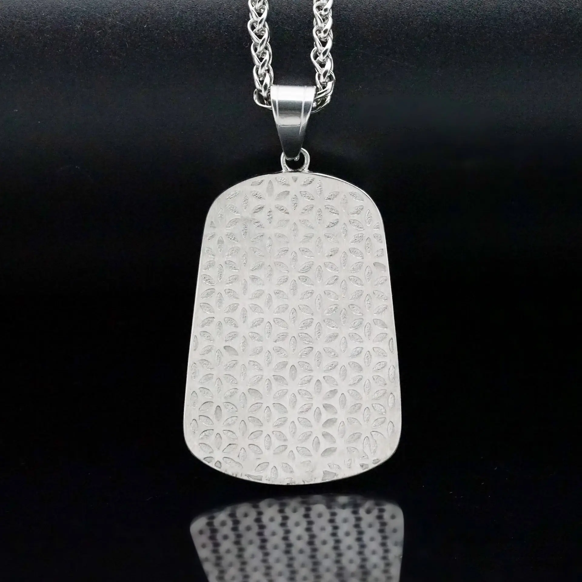 Hip hop pendant jade dragon stainless steel pendant